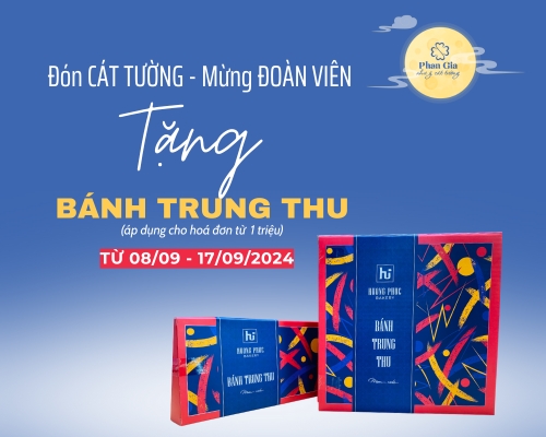 Đón cát tường - Mừng đoàn viên tặng bánh Trung Thu