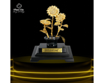  Cây Hoa Hướng Dương dát vàng 24K
