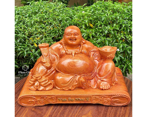  Tượng Phật Di Lặc Gỗ Hương Đá