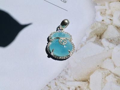  Túi tiền Aquamarine bọc bạc