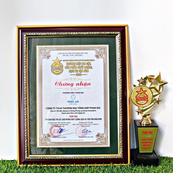 Top 50 thuong hieu tin cay, san pham chat luong, dich vu tan tam