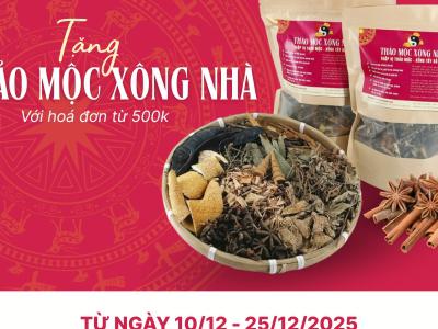 Tặng Thảo Mộc Xông Nhà – Nhẹ Lại Không Gian, Mở Lối Sinh Khí
