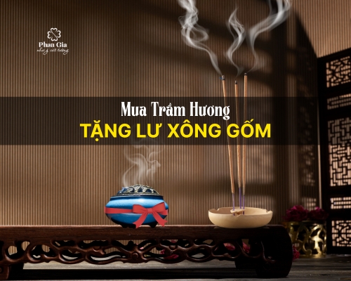 Mua trầm hương - Tặng lư xông gốm dịp Lễ Vu Lan