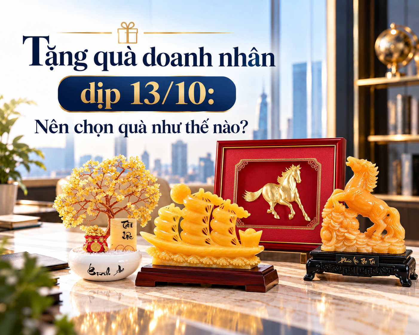 Tặng quà doanh nhân dịp 13/10: Nên chọn quà như thế nào?