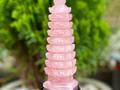  Tháp Văn Xương thạch anh hồng 12 cm