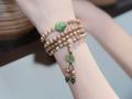  Vòng tay trầm kiến 108 hạt mix Hồ Ly chúa Ngọc Bích