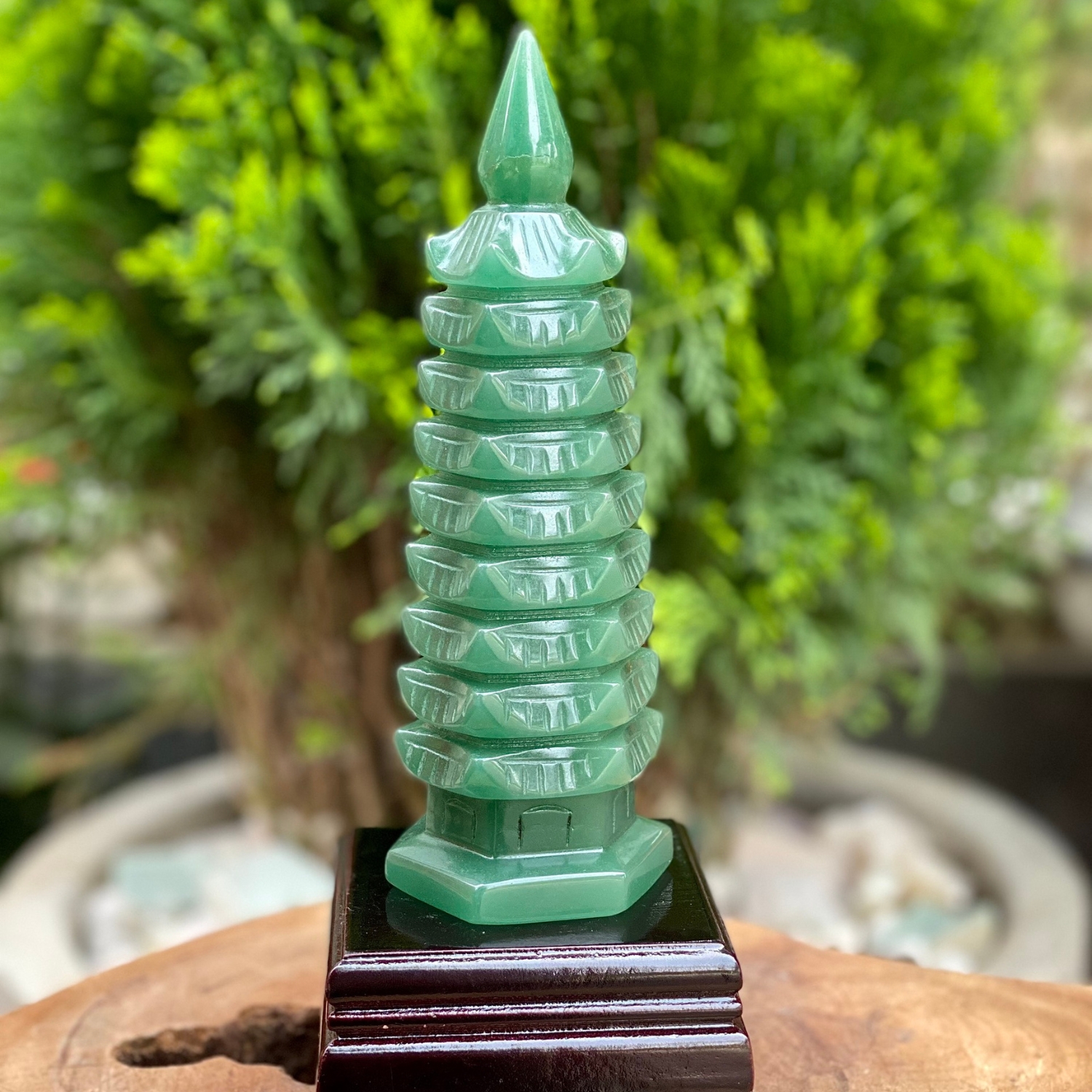  Tháp văn xương lam ngọc 15 cm